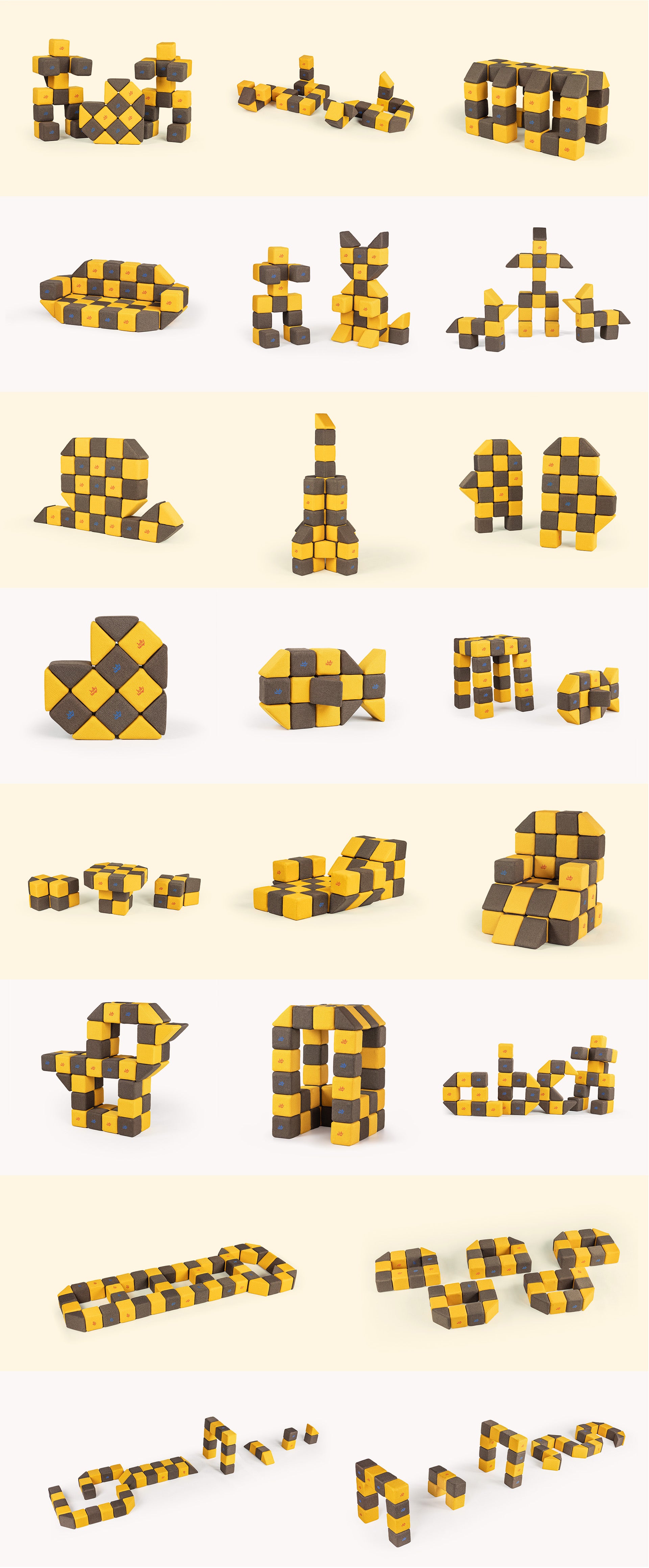 JollyHeap Medium Set (50 Magnetic Blocks)