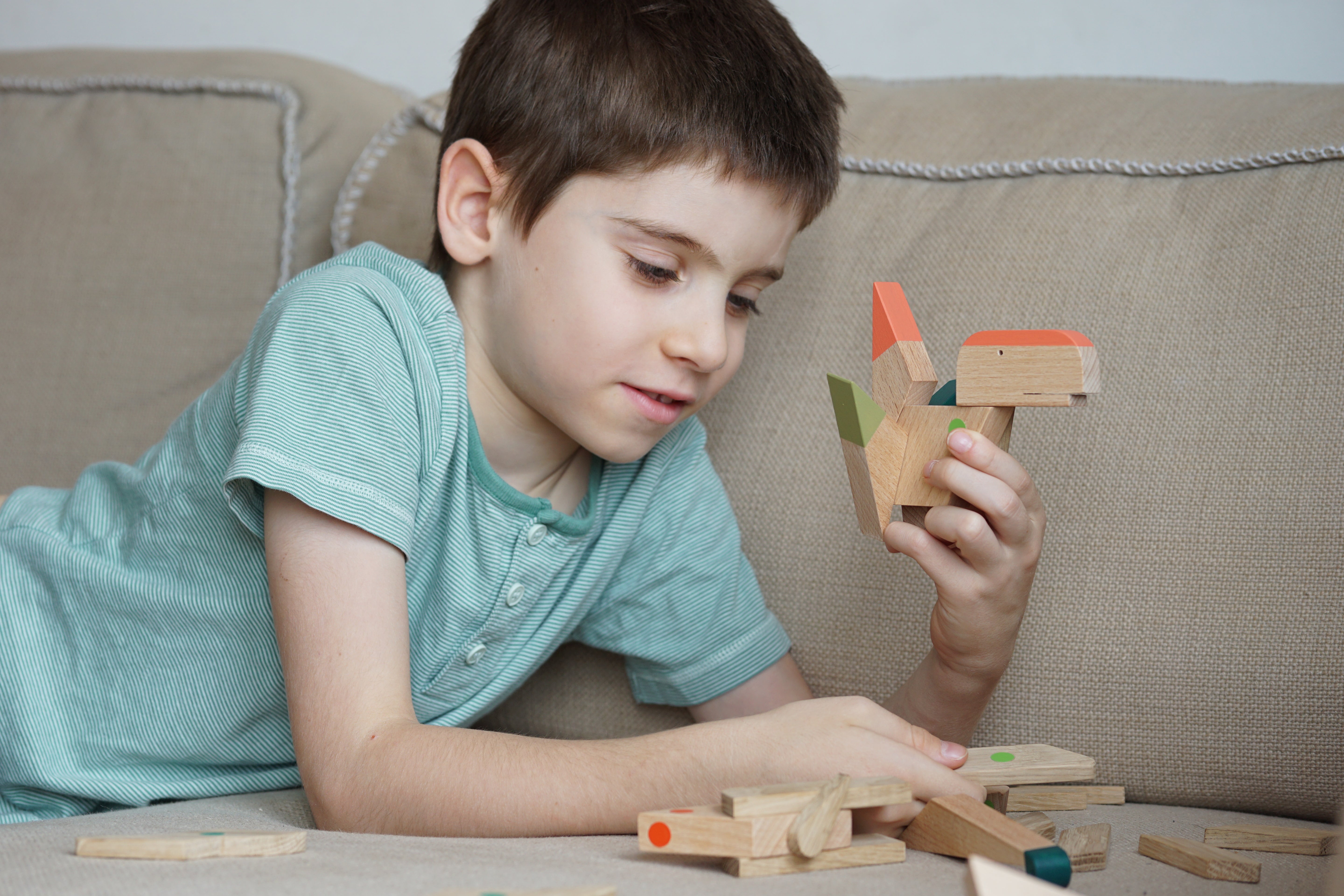 T.Rex - Wooden Handmade Magnetic Toys - Game of Dinosaurs