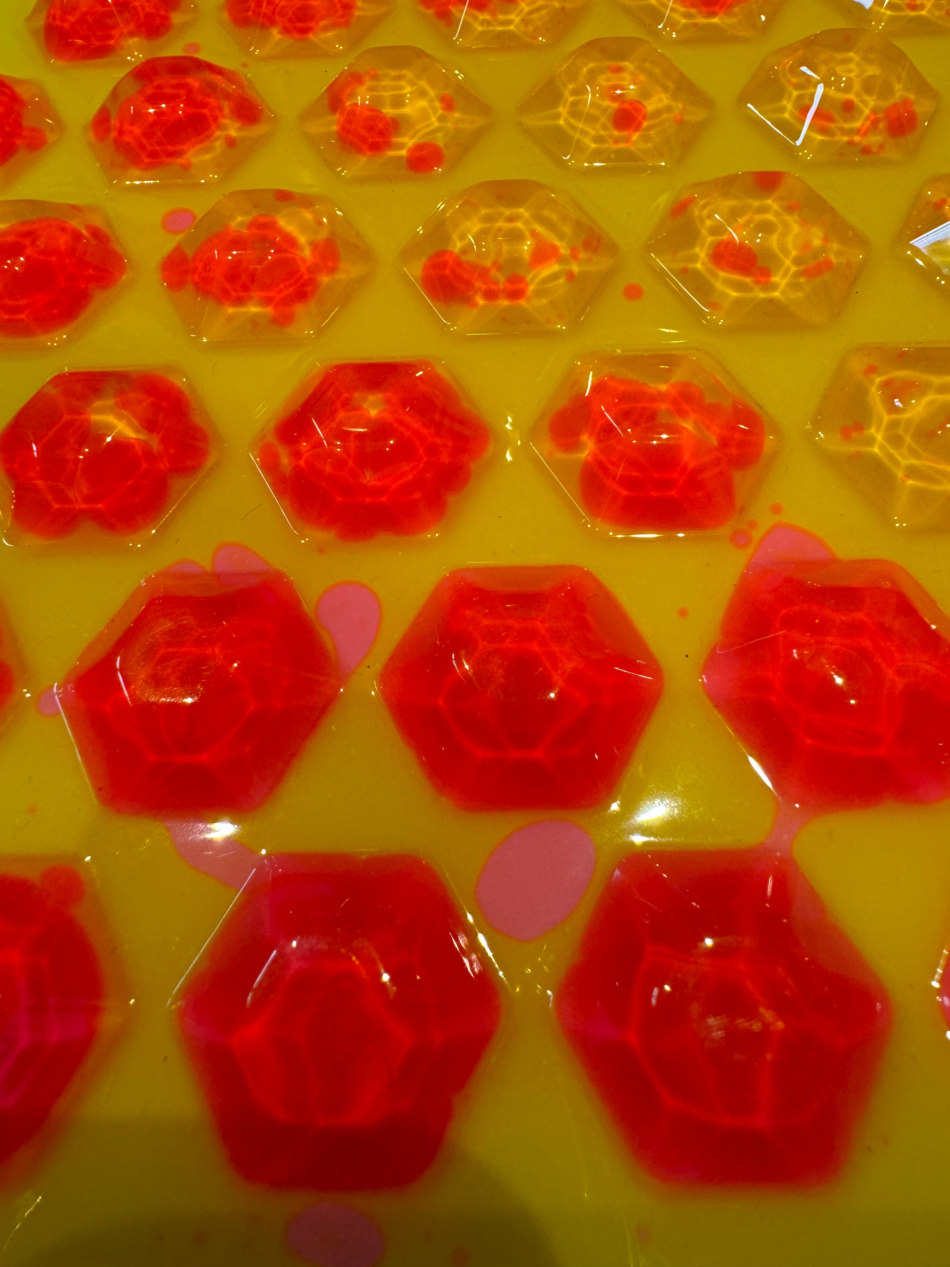 Diamonds - Pink/Yellow