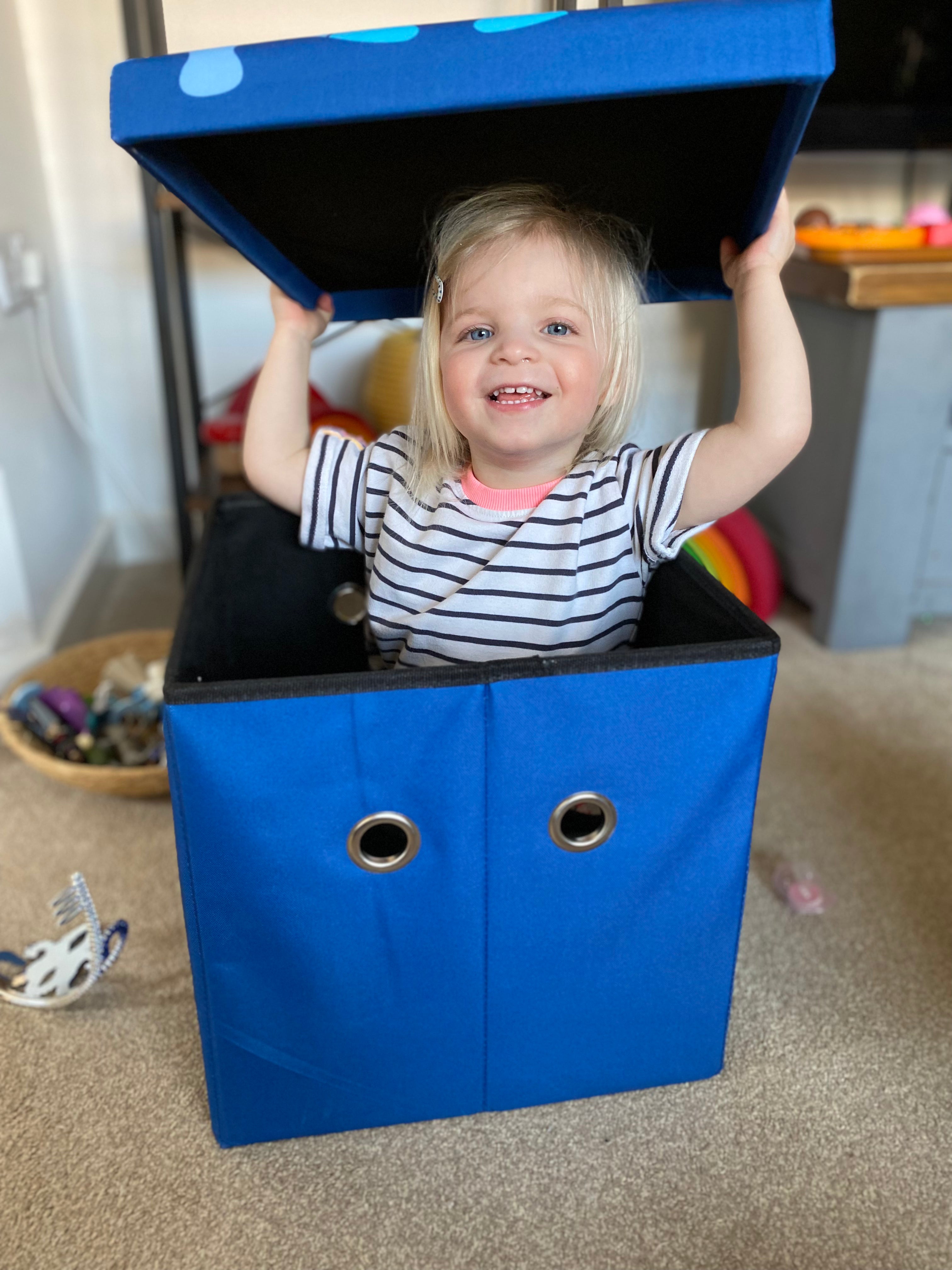 Small Blue Storage Box