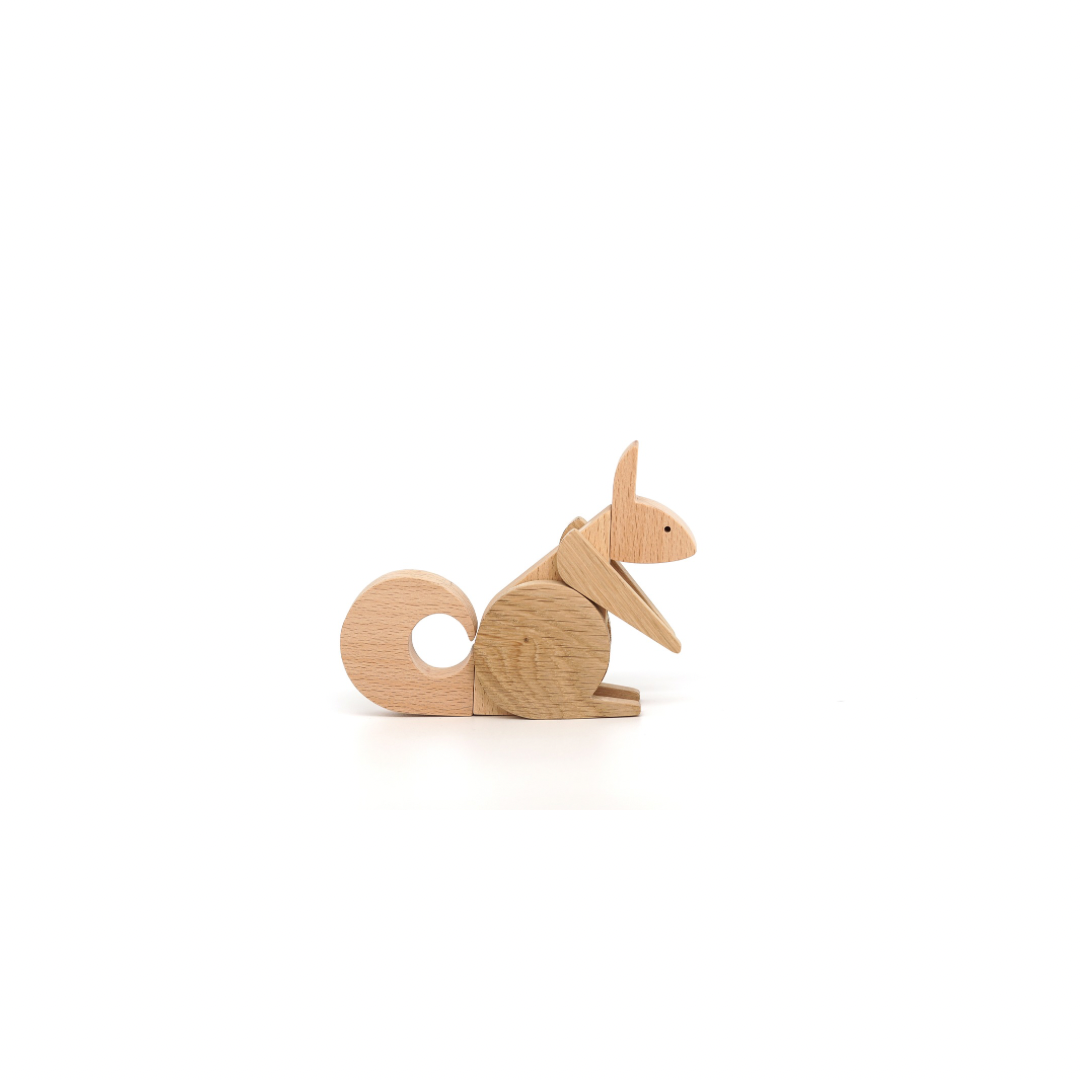 Squirrel - Wooden Handmade Magnetic Toys - Ones Upon A Time