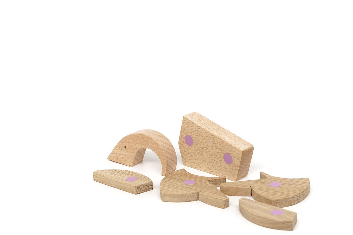 Elephant - Wooden Handmade Magnetic Toys  - Animal Kingdom