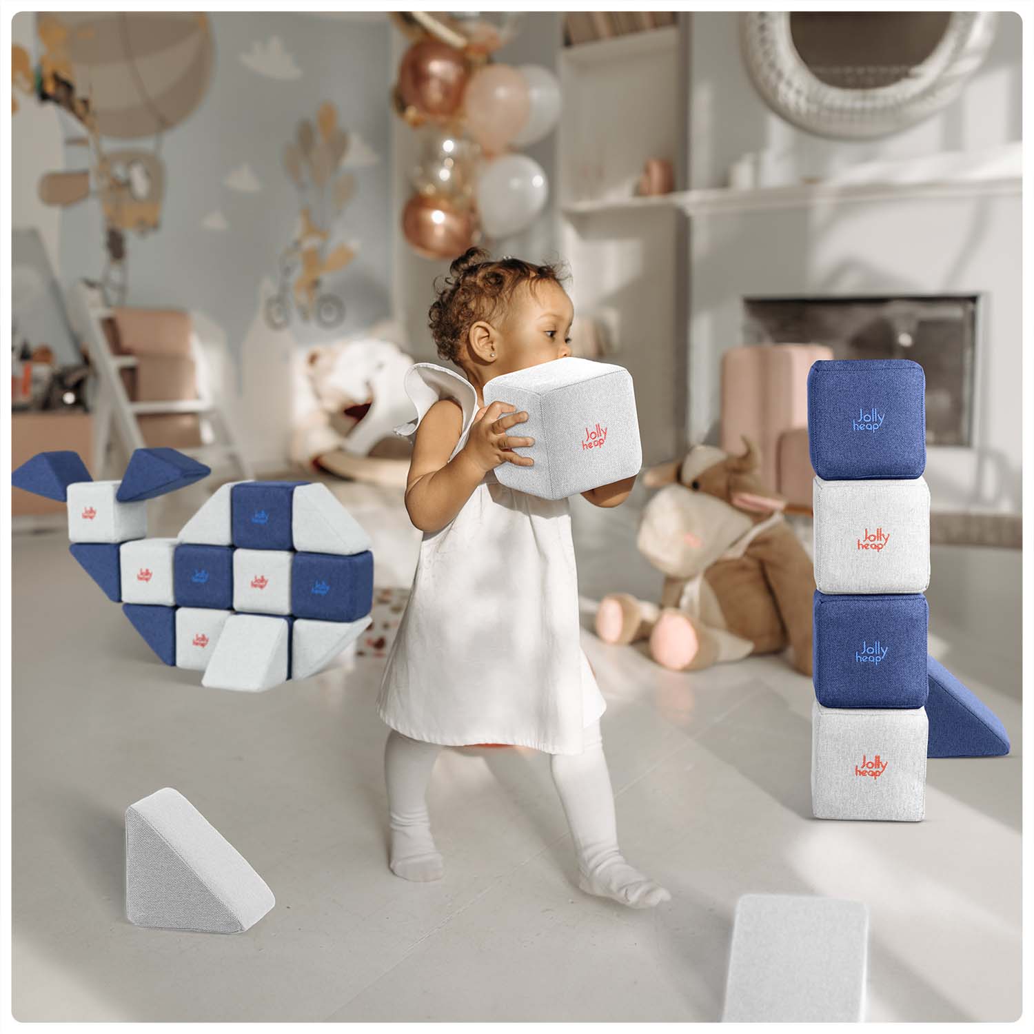 JollyHeap Mini Set (24 Magnetic Blocks)