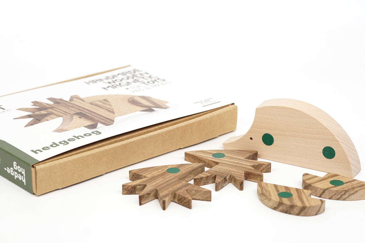 Hedgehog - Wooden Handmade Magnetic Toys - Once Upon a Time