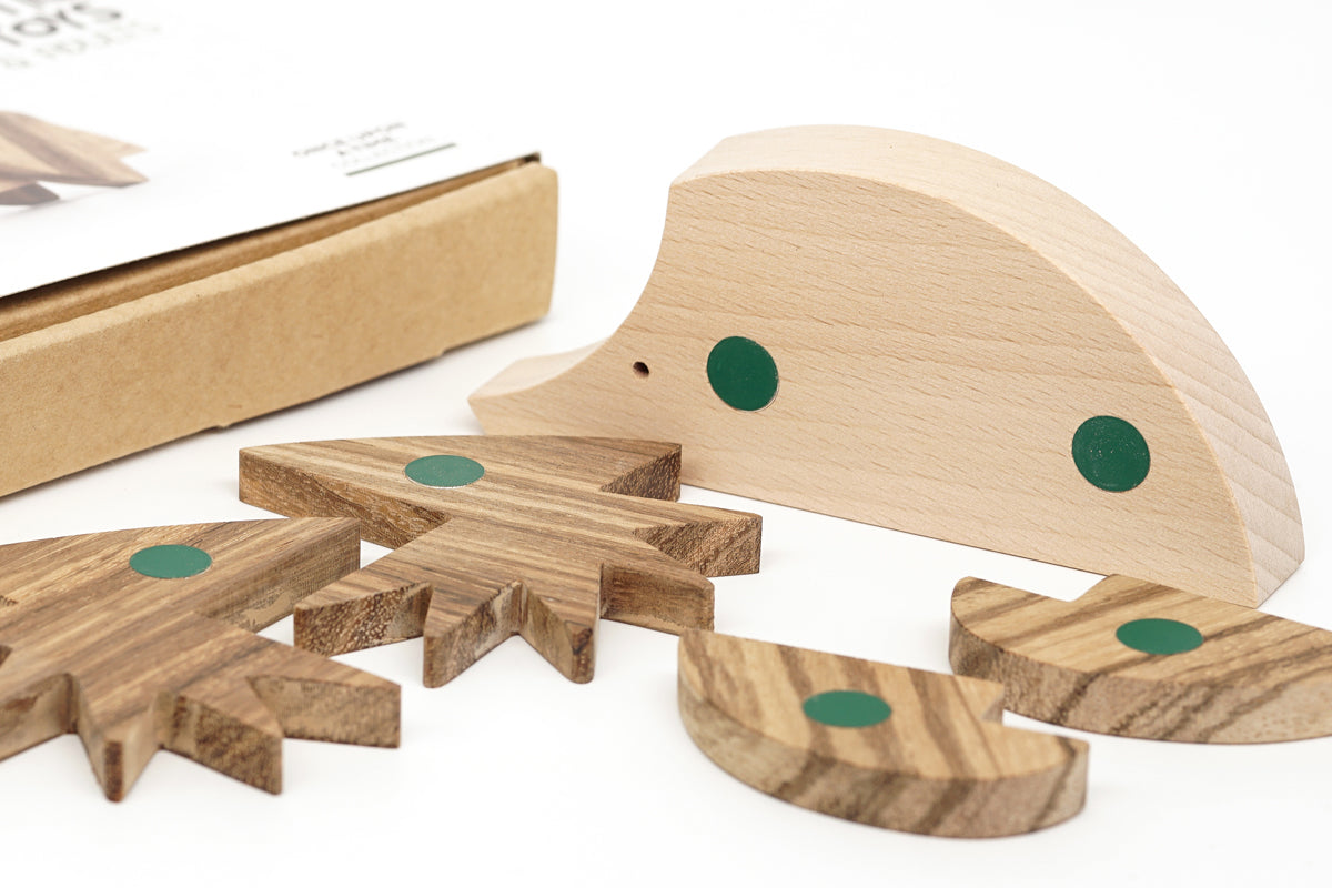 Hedgehog - Wooden Handmade Magnetic Toys - Once Upon a Time