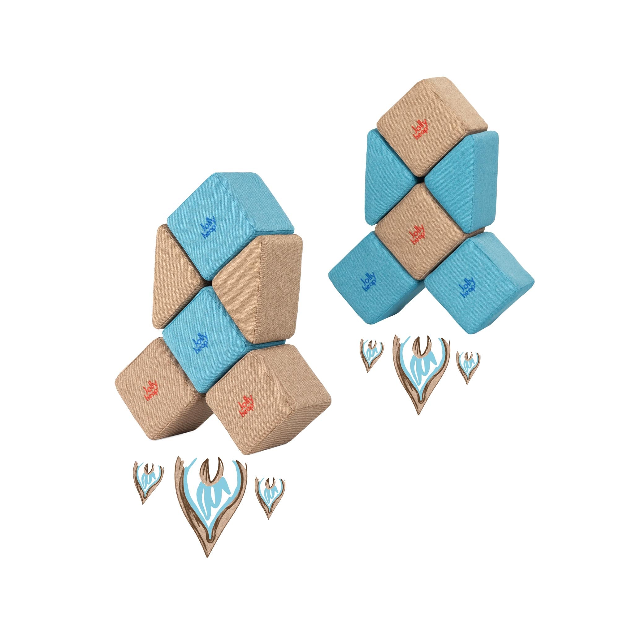 JollyHeap Pixie Set (12 Magnetic Blocks)