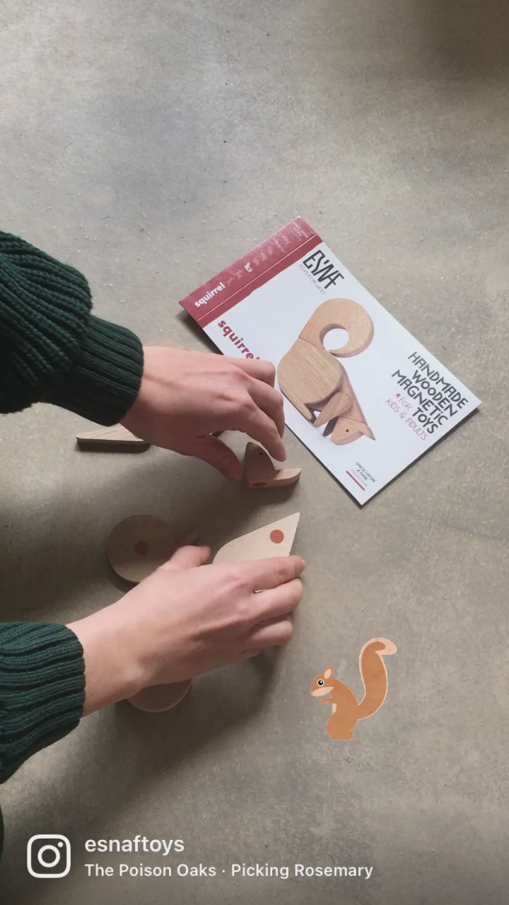 Esnaf Wooden Magnetic Toy Squirel