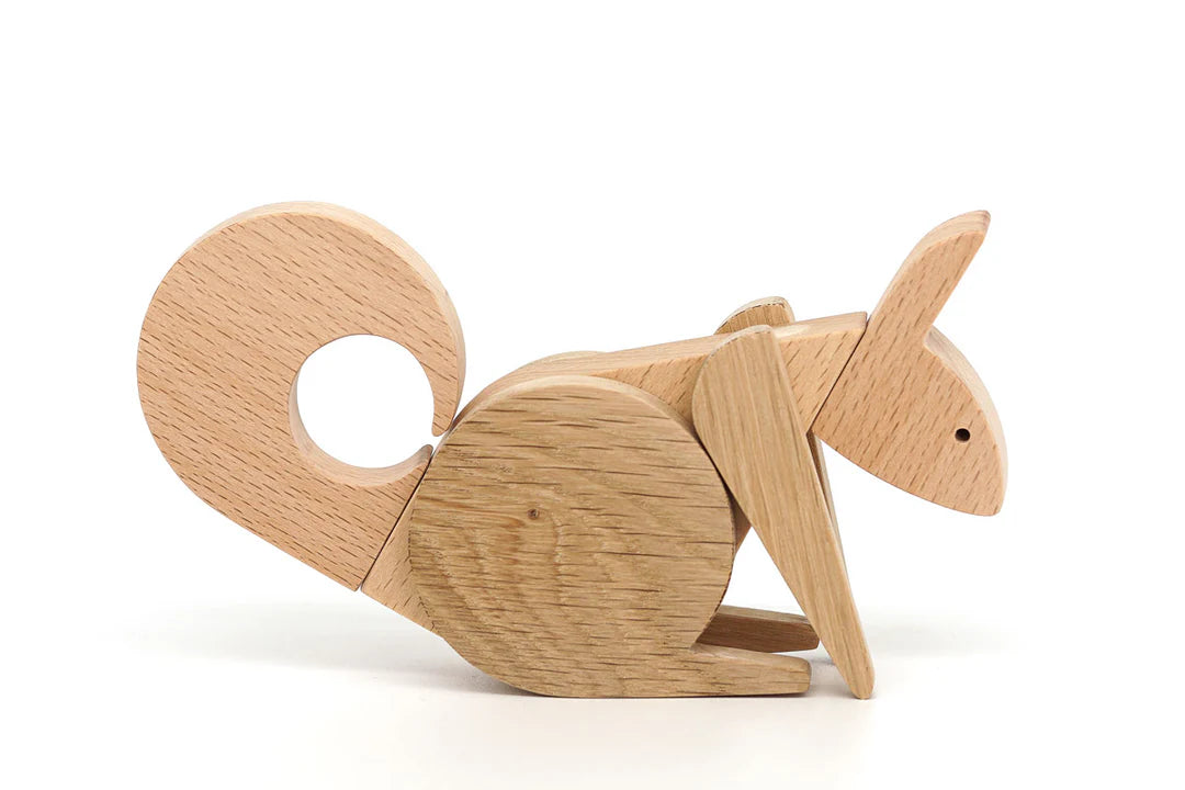 Squirrel - Wooden Handmade Magnetic Toys - Ones Upon A Time