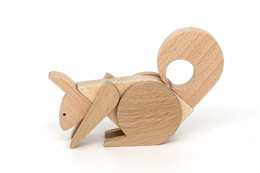 Squirrel - Wooden Handmade Magnetic Toys - Ones Upon A Time