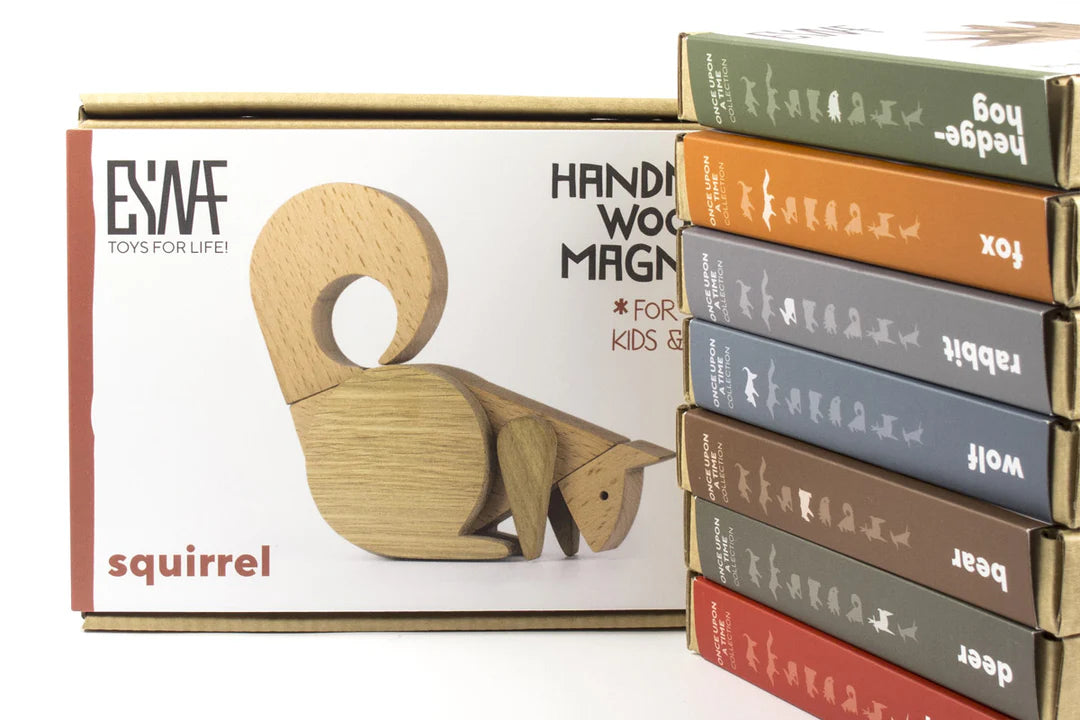 Squirrel - Wooden Handmade Magnetic Toys - Ones Upon A Time