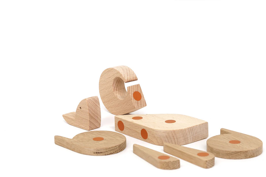 Squirrel - Wooden Handmade Magnetic Toys - Ones Upon A Time