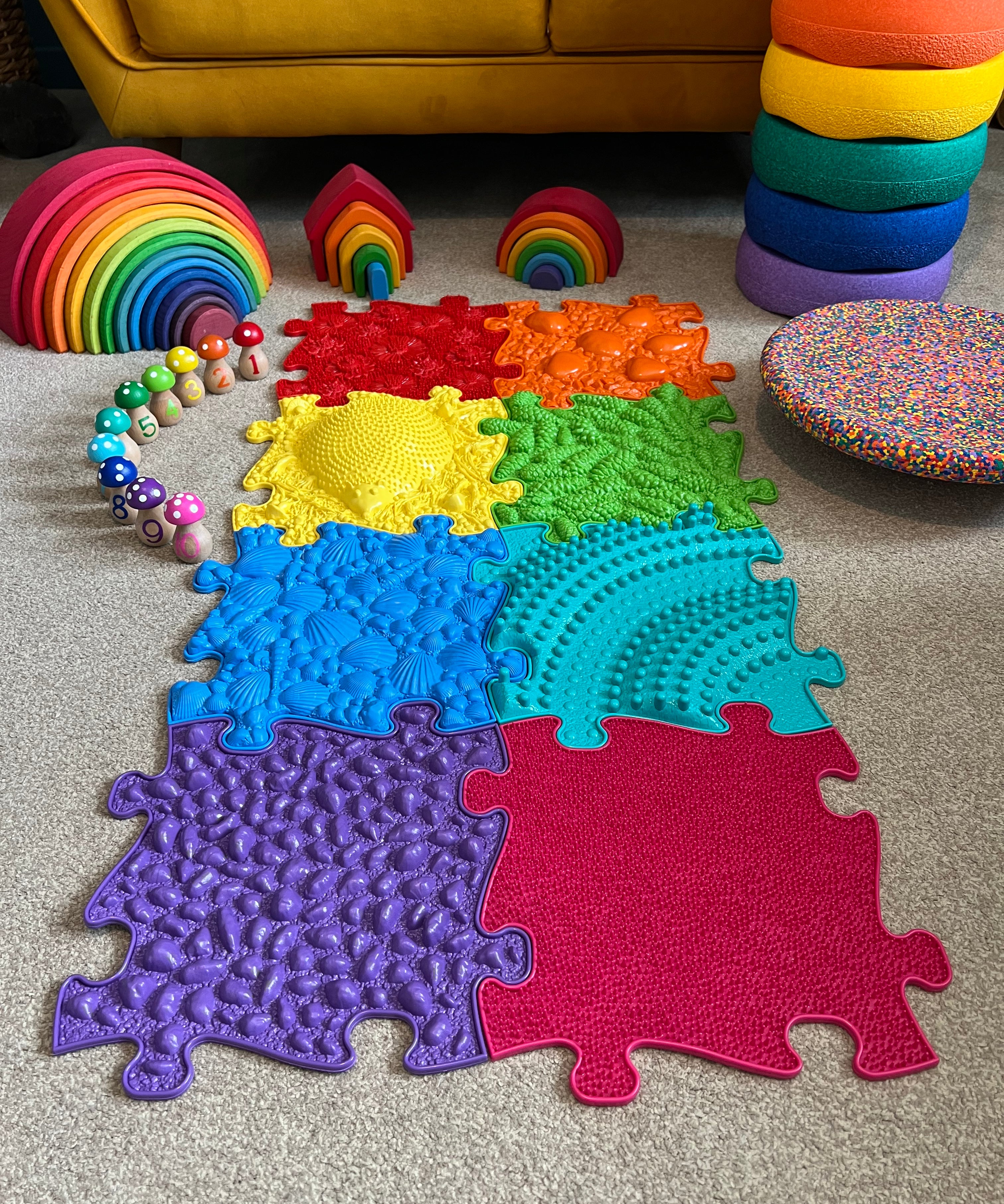
  
  Muffik Rainbow Play Mat Set
  
