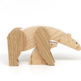 
  
  Polar Bear and its Baby - Wooden Handmade Magnetic Toys - Polar Stories
  
