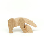 
  
  Polar Bear and its Baby - Wooden Handmade Magnetic Toys - Polar Stories
  
