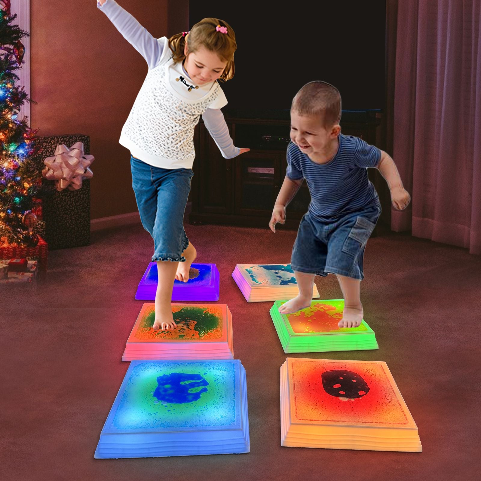 
  
  Light-Up Liquid Sensory Stepping Stones (Square – Set of 4)
  

