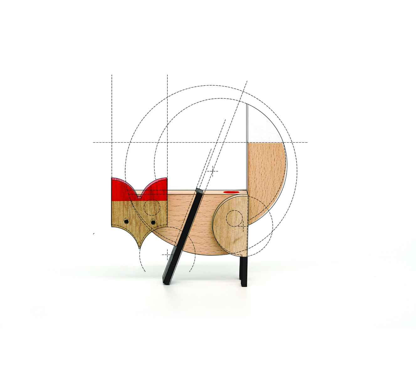 
  
  Fox - Handmade Wooden Magnetic Toys
  
